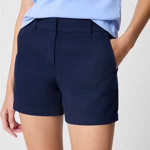 J. Crew 5" Chino Short Navy Blue Size 00 NWT